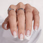 BTArtbox Halloween Press On Nails, French Tip Almond Nails, 32 Pcs Full Kit