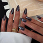 CTTHNBD Press on Nails Almond, Medium, French Tip Fake Nails