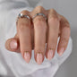 BTArtbox Halloween Press On Nails, French Tip Almond Nails, 32 Pcs Full Kit