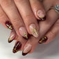 Medium Almond Press On Nails - Polka Dot & Cherry