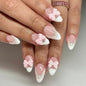 Press on Nails - Short Almond, Cute Polka Dot