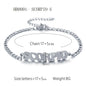 Women's 3:1 Fergal Constellation Bracelets for Women - Hypoallergenic Tarnish Proof Stainless Steel, Waterproof, English Letter Accents, Golden & Silvery Metal Chain Link, Zodiac Signs Female All Seasons Daily Wear Costume Jewelry