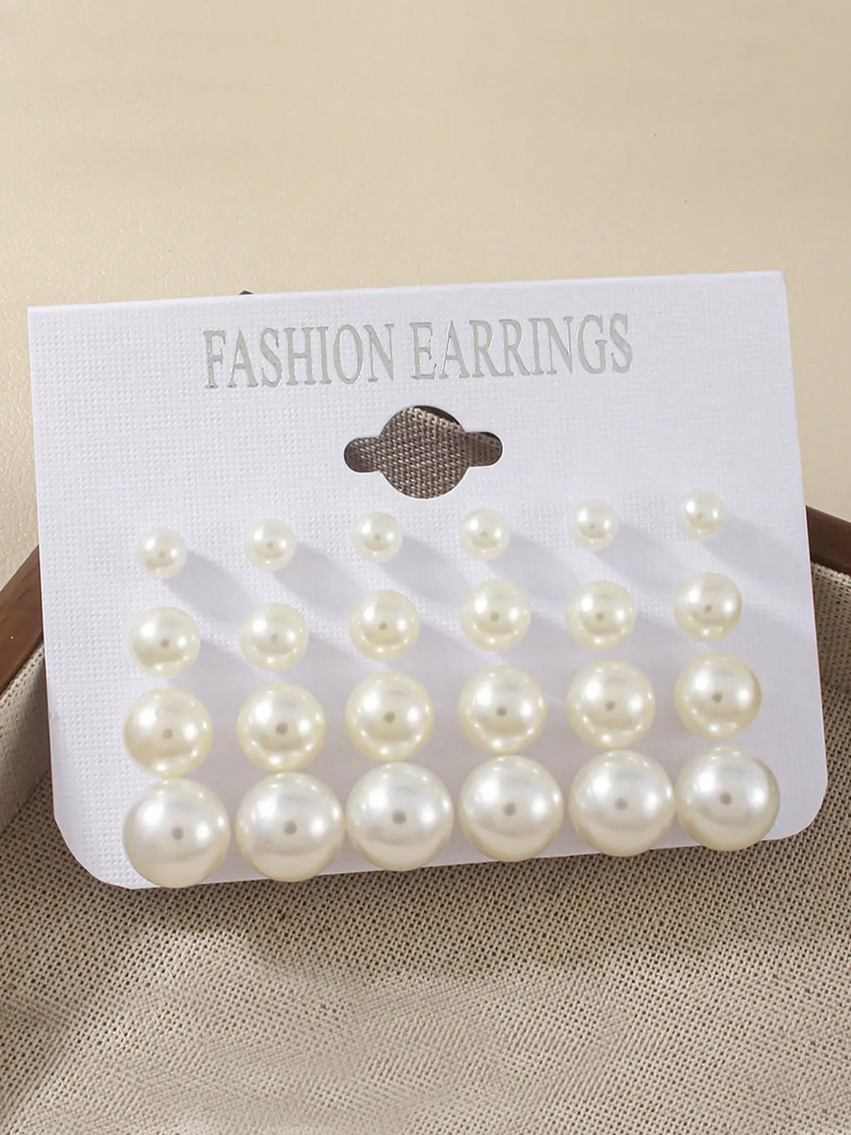 12 Pairs Classic Faux Pearl Stud Earrings Set for Women, Stud Earring Pack, Earrings Studs, Assorted 6mm-12mm Round Pearl Earrings, Minimalist Elegant Jewelry Collection, Timeless Everyday Earrings for Work, Party, Wedding, Vacation, Gift