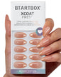 BTArtbox Halloween Press On Nails, French Tip Almond Nails, 32 Pcs Full Kit