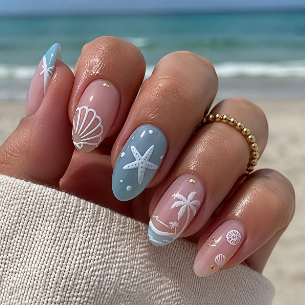 24Pcs Fall Press on Nails Short Square Fake Nails with Plaid Design Matte Khaki Artificial Nails Reusable Acrylic Nail Full Cover for Women and Girls Nail Decorations