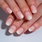 CurvLife Extra Short Oval Press On Nails, Nude Peach Pink, Soft Gel