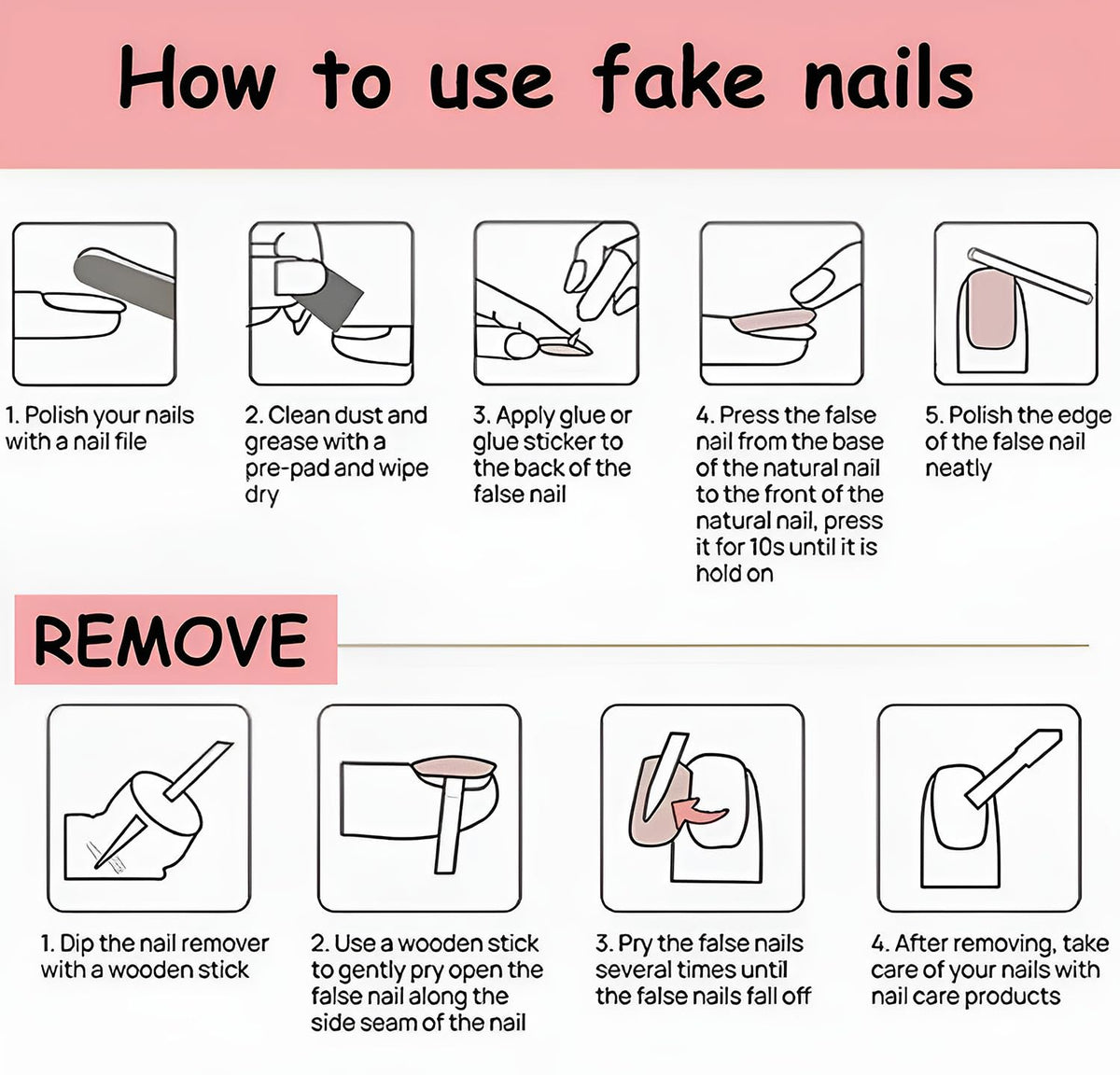 Spring Press On Nails French Fake Nails Medium Almond False Nails With Flower Pearl Designs Acrylic Nail Press Ons Full Cover Glue On Nails Glossy Stick On Nails For Women Manicure 24Pcs