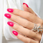 modelones French Tip Press On Nails, Short Oval Fake Nails Nails Press Ons