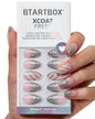 BTArtbox Halloween Press On Nails, French Tip Almond Nails, 32 Pcs Full Kit