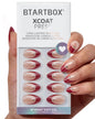 BTArtbox Halloween Press On Nails, French Tip Almond Nails, 32 Pcs Full Kit