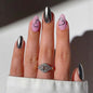 Press on Nails - Short Almond, Cute Polka Dot