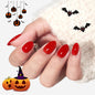 modelones French Tip Press On Nails, Short Oval Fake Nails Nails Press Ons