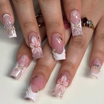 24Pcs Nail Press ons, Medium Press On Nails Almond Nude Pink Fake Nails with Cat's Eye Glossy High-end Design, Acrylic Artificial False Stick On Nails for Women Girls