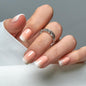 CurvLife Short Square Burgundy Press On Nails, Fall Dark red