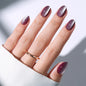 modelones French Tip Press On Nails, Short Oval Fake Nails Nails Press Ons