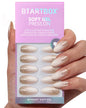 BTArtbox Halloween Press On Nails, French Tip Almond Nails, 32 Pcs Full Kit