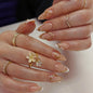 CTTHNBD Press on Nails Almond, Medium, French Tip Fake Nails