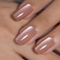 CurvLife Short Square Burgundy Press On Nails, Fall Dark red