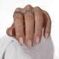 BTArtbox Halloween Press On Nails, French Tip Almond Nails, 32 Pcs Full Kit