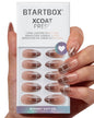 BTArtbox Halloween Press On Nails, French Tip Almond Nails, 32 Pcs Full Kit