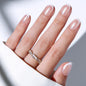 modelones French Tip Press On Nails, Short Oval Fake Nails Nails Press Ons