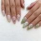 Medium Almond Press on Nails Brown Leopard