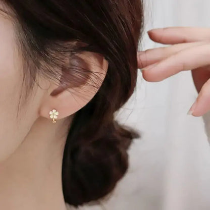 Solid 925 Sterling Silver Flower Hoop Earrings Huggie for Women Teen Girls Daisy Hoop Earrings Cartilage Helix Earrings, Earring For Women #backtoschool