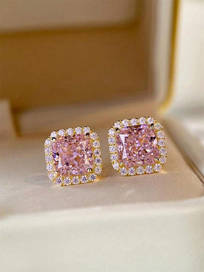 Fashion Elegant Rhinestone Decorated Stud Earrings, Casual Jewelry for Women, Trendy Accessories for Party and Daily Life, Studs Earrings