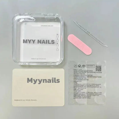 20sets handmade press-on nails selectable size and length random style--jojo