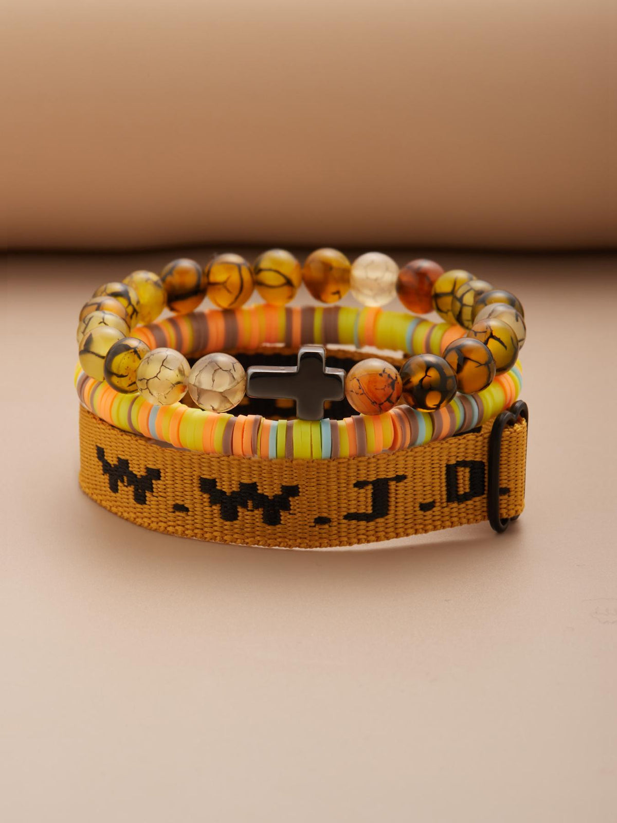Wwjd Beaded Bracelet With Cross Charm, Exquisite Religious Jewelry Gift For Birthday, Cross Bracelets