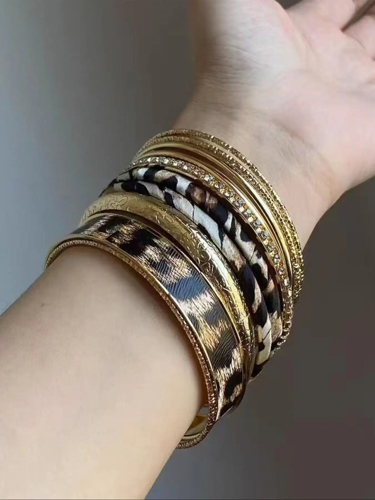 Women's Leopard Print Bracelet Set, Simple & Stylish Design, Perfect Gift for Friends & Family, Ideal for Parties & Daily Wear, Bracelet Jewelry