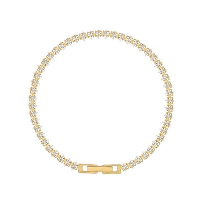 Charm Tennis Bracelet Luxury Roman Geometric Zirconia Stone Chain Bracelets for Women Trendy Goth Full Zirconia Marquise Trendy Wedding Jewelry Gift