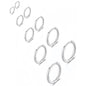 5 Pairs 14K Gold Plated Huggie Small Hoop Earrings Set for Women Men, Hypoallergenic Hoop Earrings for Cartilage, Lightweight Stackable Earrings for Sensitive Ears