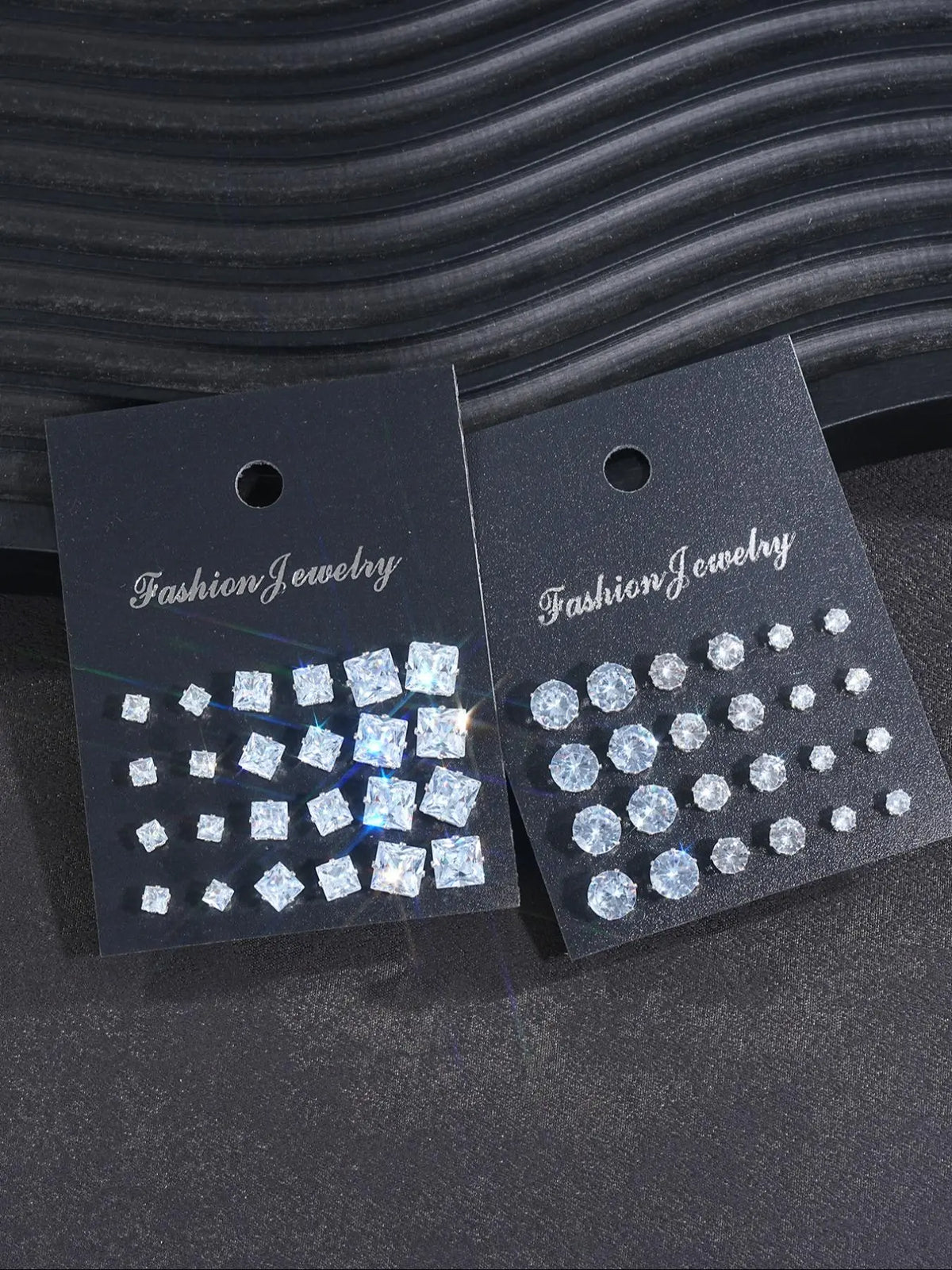 Rhinestone Decorated Stud Earrings, Casual Jewelry for Party Daily Wear, Earrings Set, Stud Earring Pack, Ideal Birthday Gift