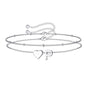 Women's Layered Heart Initial Bracelet Sets - Adjustable Heart, Letter Link, Exquisite Fashion Costume Jewelry Accessories, Birthday Christmas Gifts, Princess Charm Bracelets & Bangles,GF Gift Jewelry for Women TikTokShopFallDealsForYou