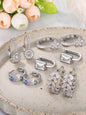 Women's Elegant Butterfly & Heart Design Hoop Earrings, Exquisite Hoop Earrings, Trendy All-match Jewelry As Gift for Daily & Party Decor
