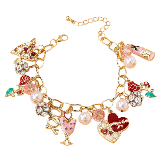 A Bohemian-style Synthetic Glass Bracelet. A Perfect Surprise Gift for Valentine's Day, Birthdays, Mothers, Girlfriends, or Daughters