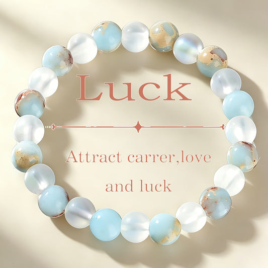3 Styles Optional, Semitic Style Handmade Colored Suzhou Stone Lucky Bracelet, Attracting Career, Love And Wealth Jewelry, Suitable for Women'S Daily Wear, Party And Beach Party, Stackable, Unisex Jewelry
