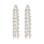Tewiky 14K Gold Plated Long Tassel Earrings for Women,Chain Tassel Threader Earrings Trend Dangling,Trendy Hypoallergenic Bride Party Prom Jewelry and Women Gifts For Mother's Day gifts