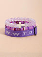 Wwjd Beaded Bracelet With Cross Charm, Exquisite Religious Jewelry Gift For Birthday, Cross Bracelets