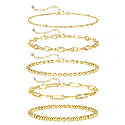 FREEKISS Bracelets For Women Jewelry Sets For Women Cute Tennis Bracelets For Fashion Cuban Link Paperclip Chain Dainty Bracelet Pack Gifts For Women Girls FallDealsForYou BlackFriday