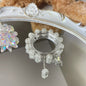 1pc Fashionable Elegant Exquisite Girly Style Double Butterfly Glass Bead Bracelet, Suitable for Spring Summer Wear And Gift