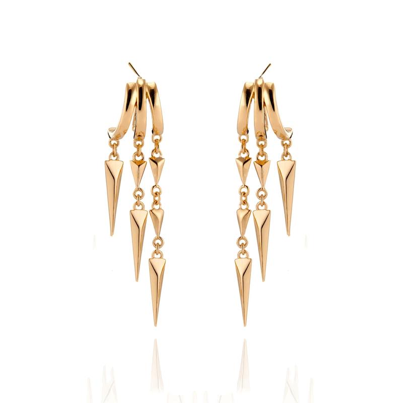 Tewiky 14K Gold Plated Long Tassel Earrings for Women,Chain Tassel Threader Earrings Trend Dangling,Trendy Hypoallergenic Bride Party Prom Jewelry and Women Gifts For Mother's Day gifts
