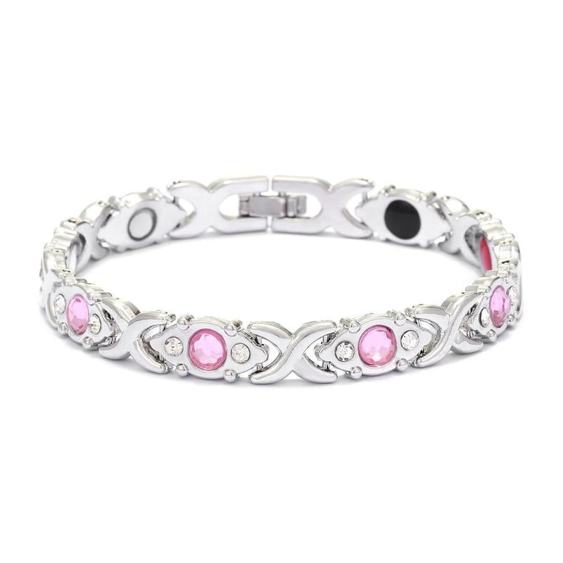 Women's leaf bracelet, pure copper magnetic bracelet with diamonds, outdoor fun, best gifts for Christmas,UU