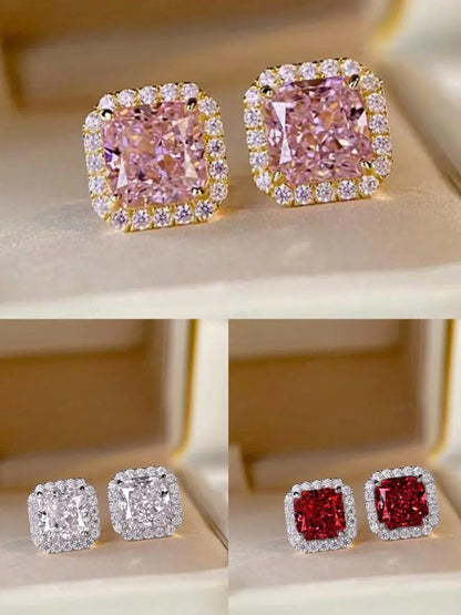 Fashion Elegant Rhinestone Decorated Stud Earrings, Casual Jewelry for Women, Trendy Accessories for Party and Daily Life, Studs Earrings