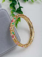 Luxury Elegant Enamel Bangle Bracelet with Artificial Zircon Inlay, Fashionable Bracelet Style, Exquisite Gift for Women & Girls, Perfect Gift for All Occasions