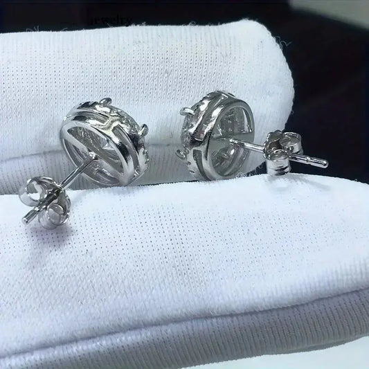 S925 Silver Stud Earrings - Classic &Fashion Ear Jewelry Perfect Birthday Mother'sDay Unisex Gift for Men Women Wedding Set