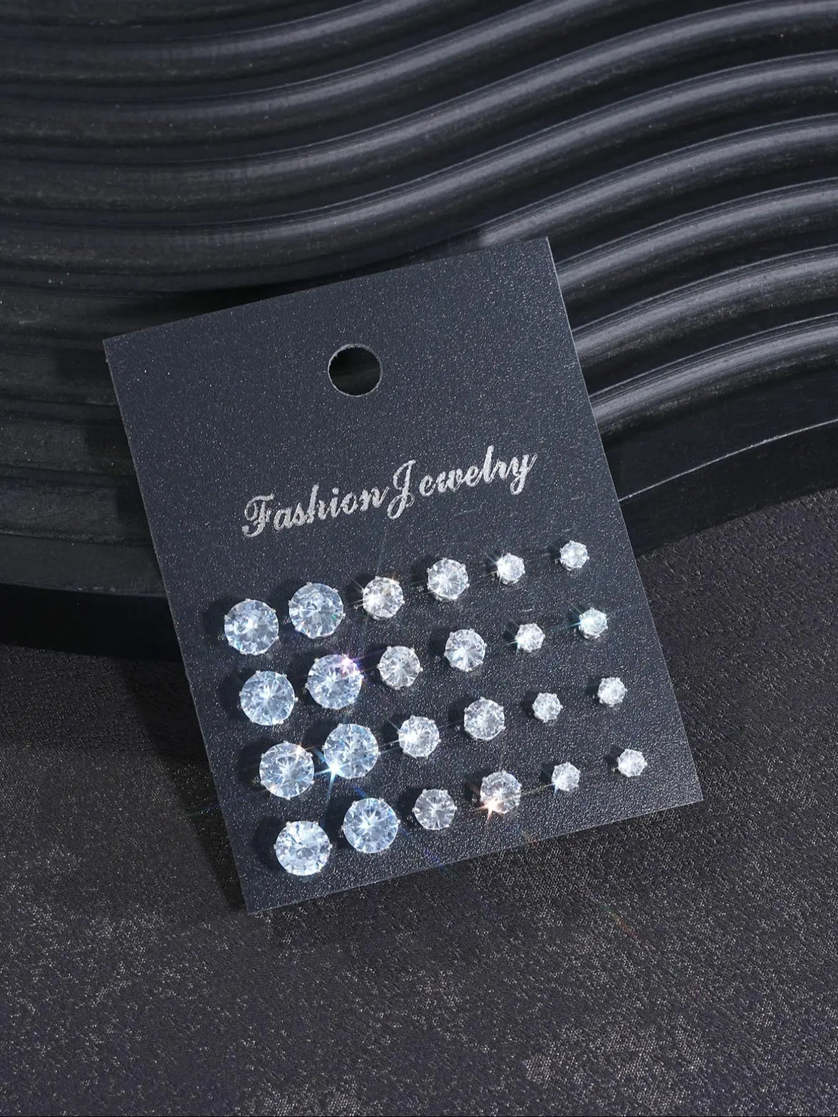 Rhinestone Decorated Stud Earrings, Casual Jewelry for Party Daily Wear, Earrings Set, Stud Earring Pack, Ideal Birthday Gift