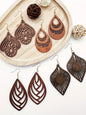 Boho Style Hollow Out Leaf & Water Drop Design Dangle Earrings, Bohemian Earrings, Fashion Jewelry for Party, Daily Clothing Decor, Trendy All-match & Exquisite Jewelry for Birthday Gift, Trendy Fashionable Accessories