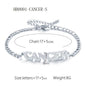 Women's 3:1 Fergal Constellation Bracelets for Women - Hypoallergenic Tarnish Proof Stainless Steel, Waterproof, English Letter Accents, Golden & Silvery Metal Chain Link, Zodiac Signs Female All Seasons Daily Wear Costume Jewelry